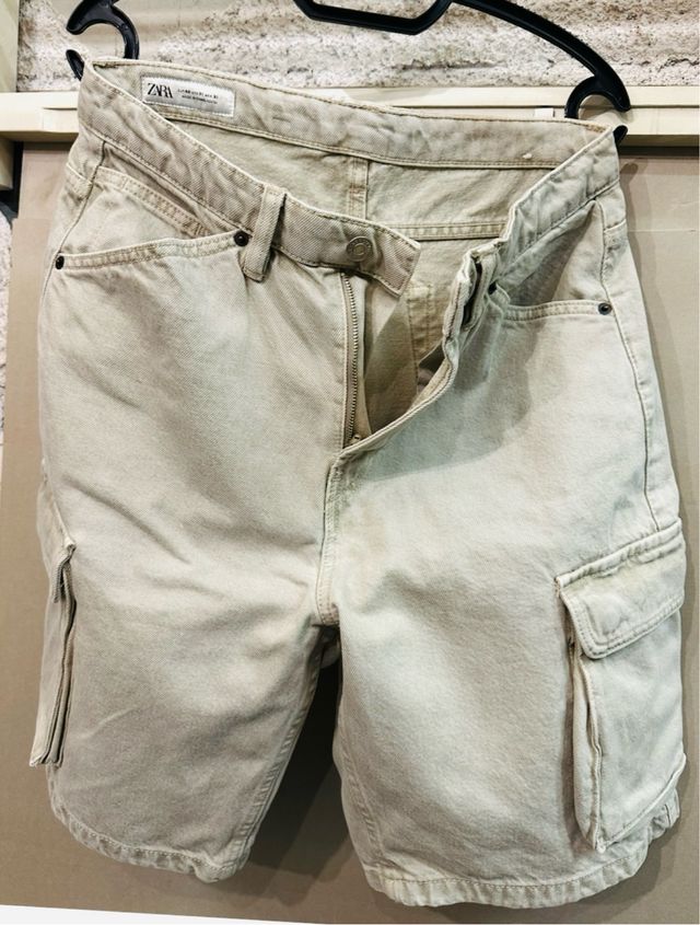 Bermuda Cargo Zara Beige L
