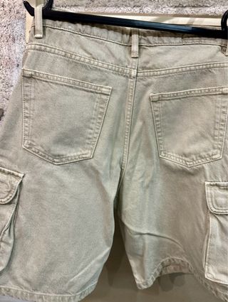 Bermudas Zara Cargo Beige L