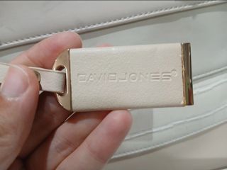 Borsa David Jones beige/bianco