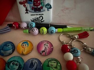 Lote Inside Out 2: Llavero, Bolígrafos