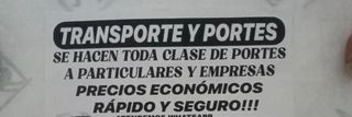 Portes y mudanzas 