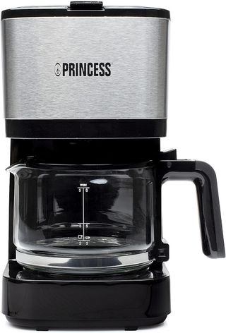 Princess Cafetera con filtro permanente y jarra de cristal para 8 tazas