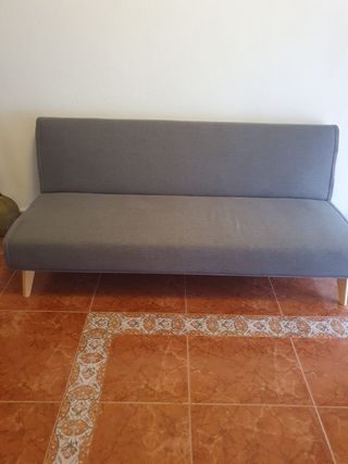 Sofá cama gris - Cómodo y espacioso 110/1.70