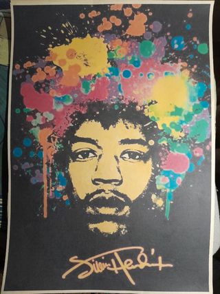Póster Jimi Hendrix - Arte psicodélico