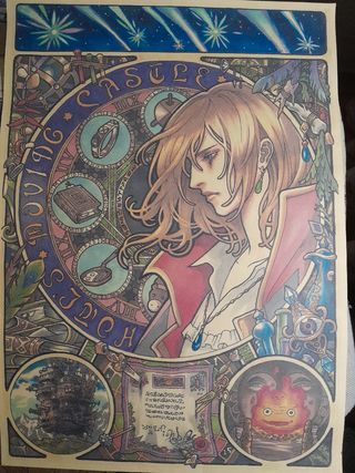 Póster Howl's Moving Castle