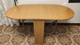 Mesa oval extensible madera