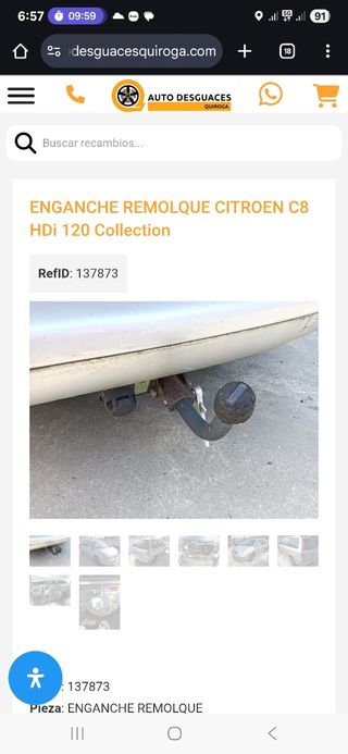 Enganche Remolque Citroen C8 HDI