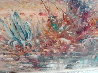 Cuadro paisaje óleo 70x65cm