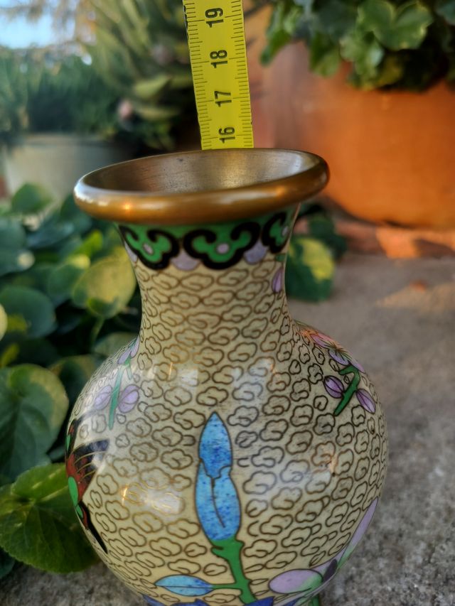 2 Vasi Cloisonné cinesi