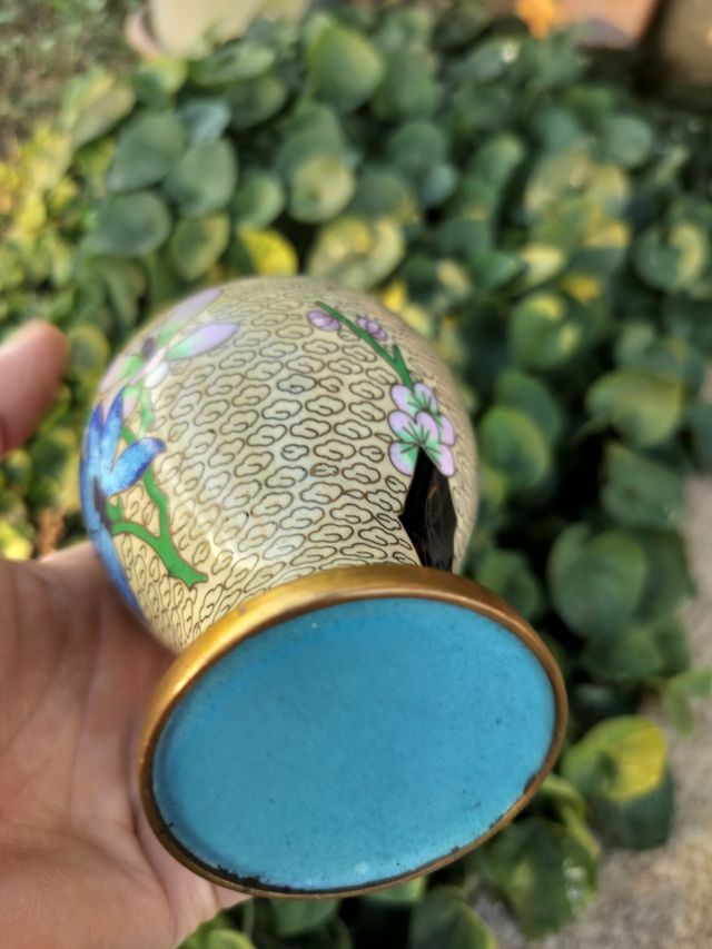 2 Vasi Cloisonné cinesi