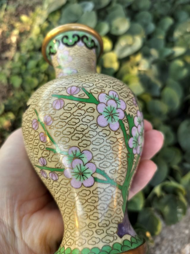 2 Vasi Cloisonné cinesi