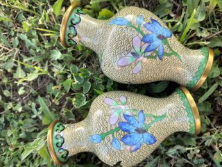 2 Vasi Cloisonné cinesi