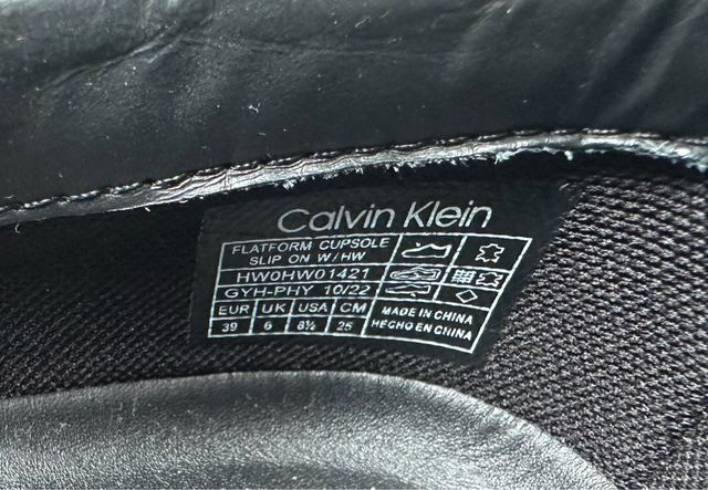 Zapatillas Calvin Klein CK negras