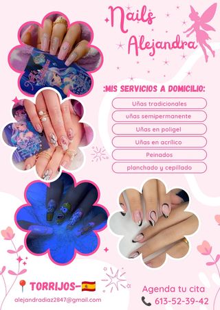 Servicio de uñas a domicilio