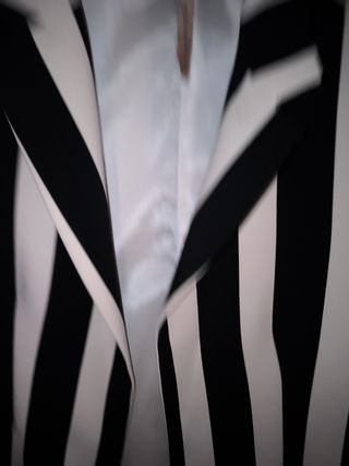 Giacca a righe bianco-nero