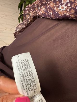 Vestito Zara lungo viola floreale