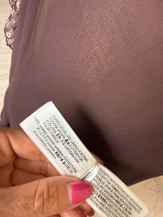 Vestito Zara lungo viola floreale