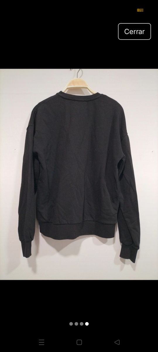 Sudadera Stradivarius Negra - Talla S