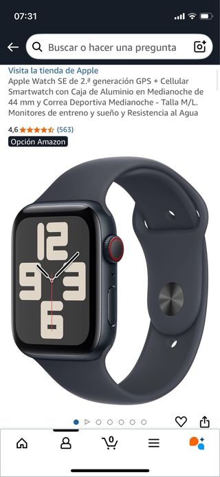 Apple Watch SE 2ª Gen wifi+cellular