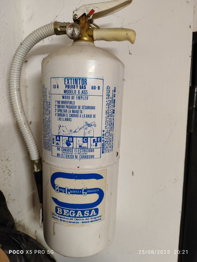 Extintor Begas 6kg Polvo/Gas