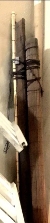 3 Estores bambú marrón