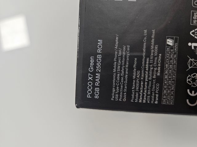 Poco X7 8/256GB - NUEVO