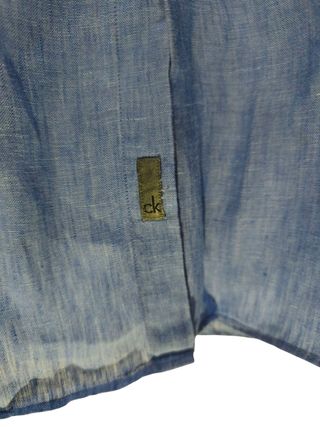 Camisa lino Calvin Klein azul