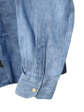 Camisa lino Calvin Klein azul