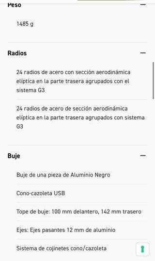 Ruedas Bora WTO 33 DB Carbono