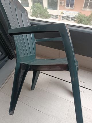 Silla Jardin terraza plástico, precio unidad.