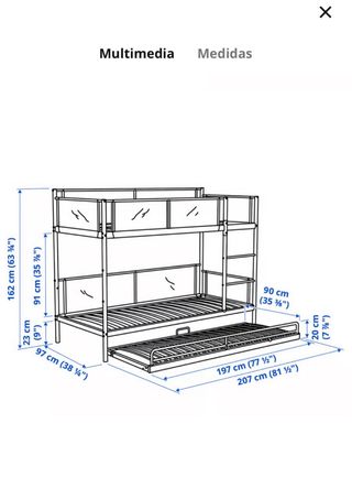 Litera Ikea cama nido