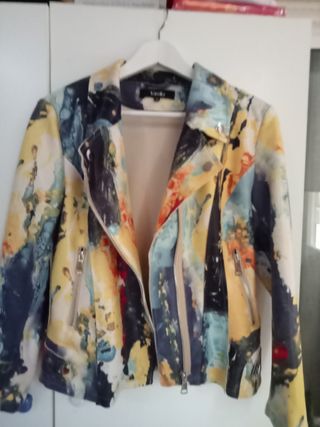 Chaqueta multicolor mujer