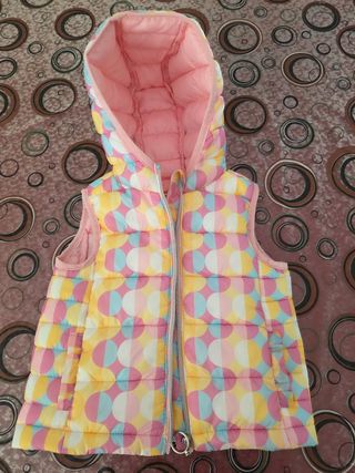 Gilet imbottito bimba 18-24 mesi set 2 pezzi 