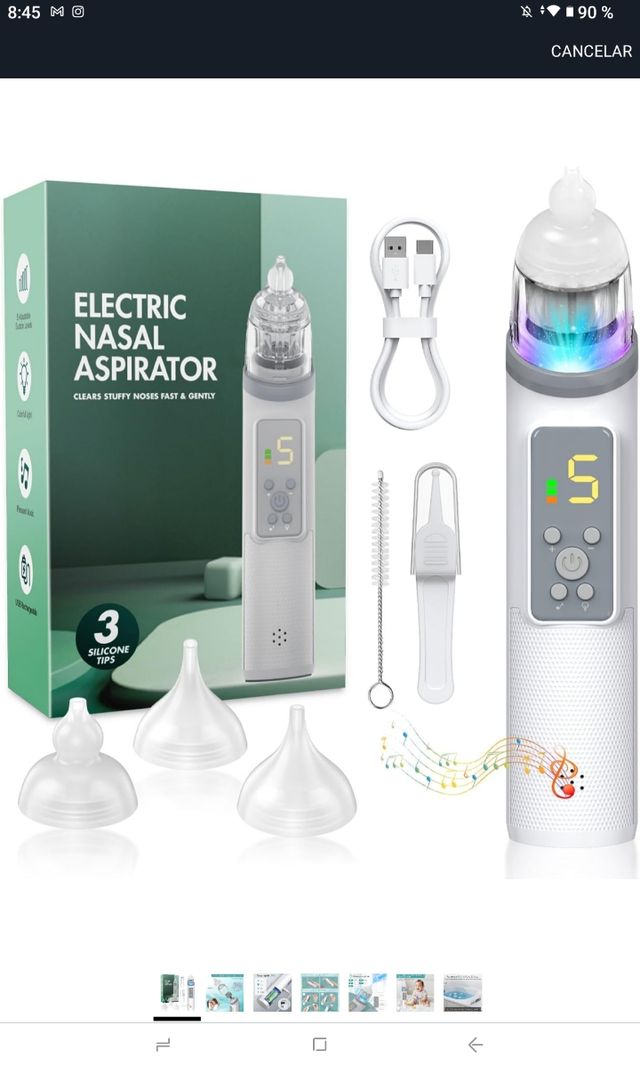 Aspirador Nasal Eléctrico para Bebés