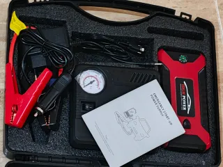 Arrancador coche 12V 1200A, jump starter+ inflador