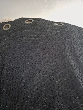 Cortinas negras brillantes