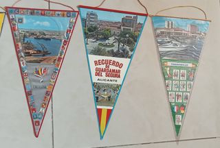 Banderín antiguo ciudades España