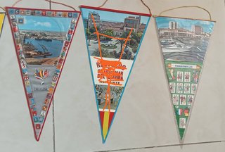 Banderín antiguo ciudades España
