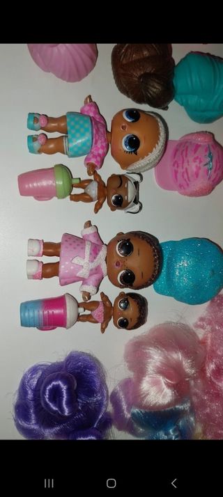 Muñecas LOL Surprise - 4 muñecas + pelucas