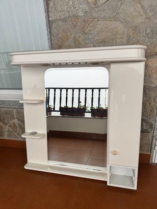 Mueble baño blanco vintage