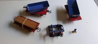 Vagones de tren Hornby Meccano antiguo