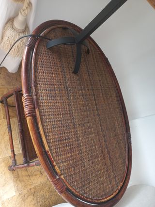 Mesita rattan auxiliar