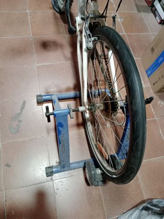 Bicicleta montaña + rodillo.