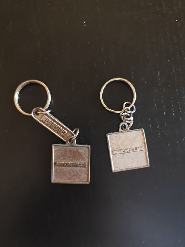 2 Llaveros Michelin vintage