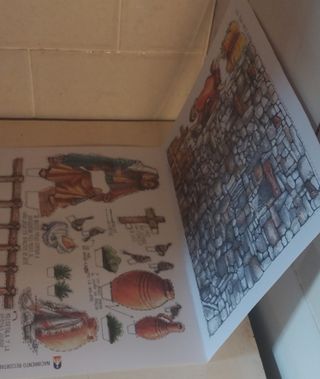 Belén recortable navideño