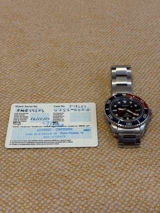 Seiko Prospex Diver Solar SNE591 Pepsi reloj