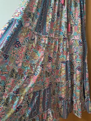 Vestido boho tirantes multicolor