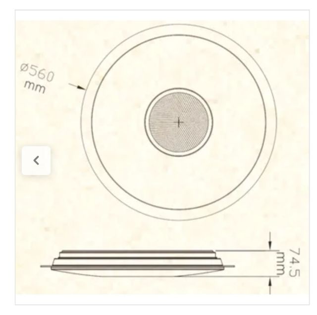 Plafón LED ISPIRE 56cm con altavoz