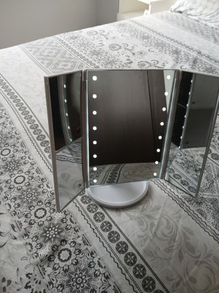 Espejo maquillaje 3x LED