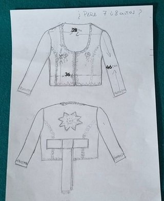 Trajes regionales niña - Castellana